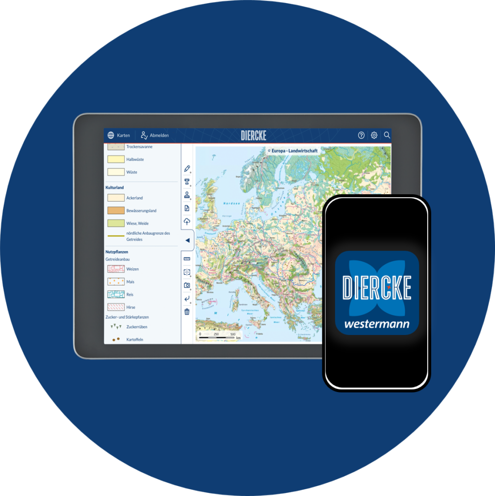 Abbildung Diercke Atlas App